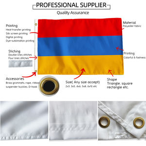 Хорошее качество, напечатанный флаг Республики 3x5 футов с латунными люверсами 90x150 см, Национальный флаг на заказ - Product Image 2