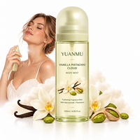 Brume Corporelle Hydratante Parfumée Vanille Pistache Nuage, Marque Blanche, à la Niacinamide et Panthénol, Parfum Gourmand Doux