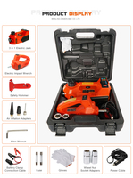 360mm/450mm de haut 3T/5T cric de voiture électrique portable kit d'outils de changement de réparation de pneus d'urgence