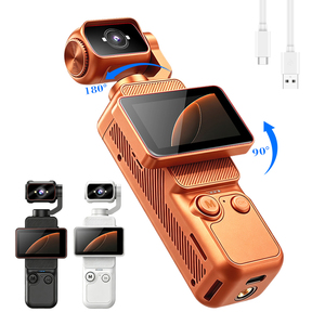 180 ° Caméra de poche à objectif rotatif, connectivité intelligente via application, caméra portable, écran HD de 1,97 pouce, caméra vidéo POV pour vlogs quotidiens - Product Image 1