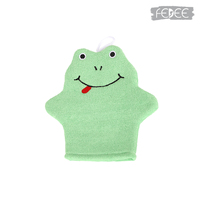 Gant de douche à récurer pour bébé animal de dessin animé Gants de bain de massage pour spa Gants exfoliants