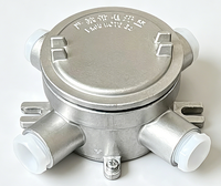 Boîtier de terminaison antidéflagrant robuste en SUS304, étanche IP66 pour extérieur, boîtier de jonction Exdb IIC T6 Gb avec entrées filetées