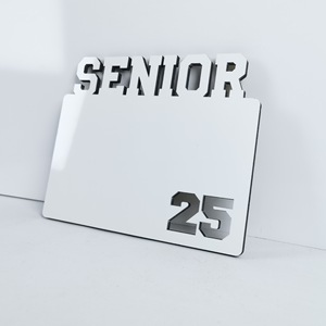 2025 Cheer Grad aniversario foto placa 10 unids/lote marcos de fotos <span class=keywords><strong>MDF</strong></span> de moda para decoración del hogar sublimación en blanco - Product Image 4
