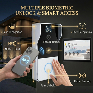 Système de <span class=keywords><strong>sonnette</strong></span> vidéo IP Hiwink 2K avec écran tactile 7 pouces, Wi-Fi double bande, interphone intelligent Tuya compatible Alexa et Google Home - Product Image 1