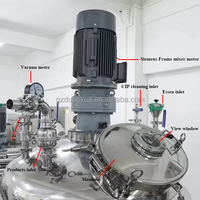 Homogénéisateur Mélangeur Industriel Chauffant à Moteur DC, Émulsifiant Sous Vide pour le Mélange de Savon Liquide et de Détergent