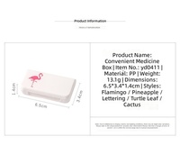Kotak Pil Plastik Mini PP Portabel CUSTOM 3 Kompartemen 7 Hari Tempat Penyimpanan Pil Perjalanan Kotak Organizer Pil Mingguan