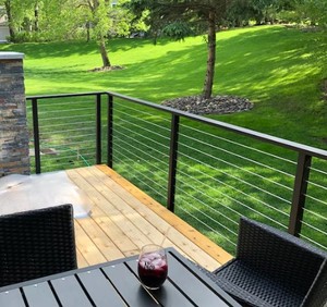 Prima Modern Invisible Grille Wire Cable Railing Safety <span class=keywords><strong>Balustrade</strong></span> for High Rise Building Balcony Rail - Product Image 4
