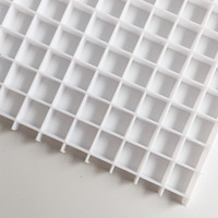 Panneau diffuseur d'éclairage pour plafond et mur, grille diffuseur en plastique en forme de nid d'abeille