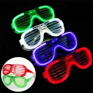 <span class=keywords><strong>Gafas</strong></span> LED de 5 Colores Neón, <span class=keywords><strong>Gafas</strong></span> con Obturador, <span class=keywords><strong>Gafas</strong></span> Luminosas, Brillan en la Oscuridad, Artículos de Fiesta, Recuerdos para Niños y Adultos - Product Image 4