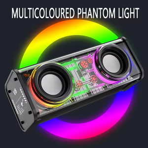 V8 Portable Transparent Wireless Home Party Outdoor <b>Mini</b> Bluetooth <b>Speaker</b> with RGB Light - Product Image 5