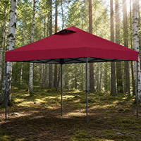 Tente instantanée personnalisée 2x2 résistante aux UV, imperméable, en PVC, avec structure en acier, installation rapide, pour exposition intérieure ou stand de marché