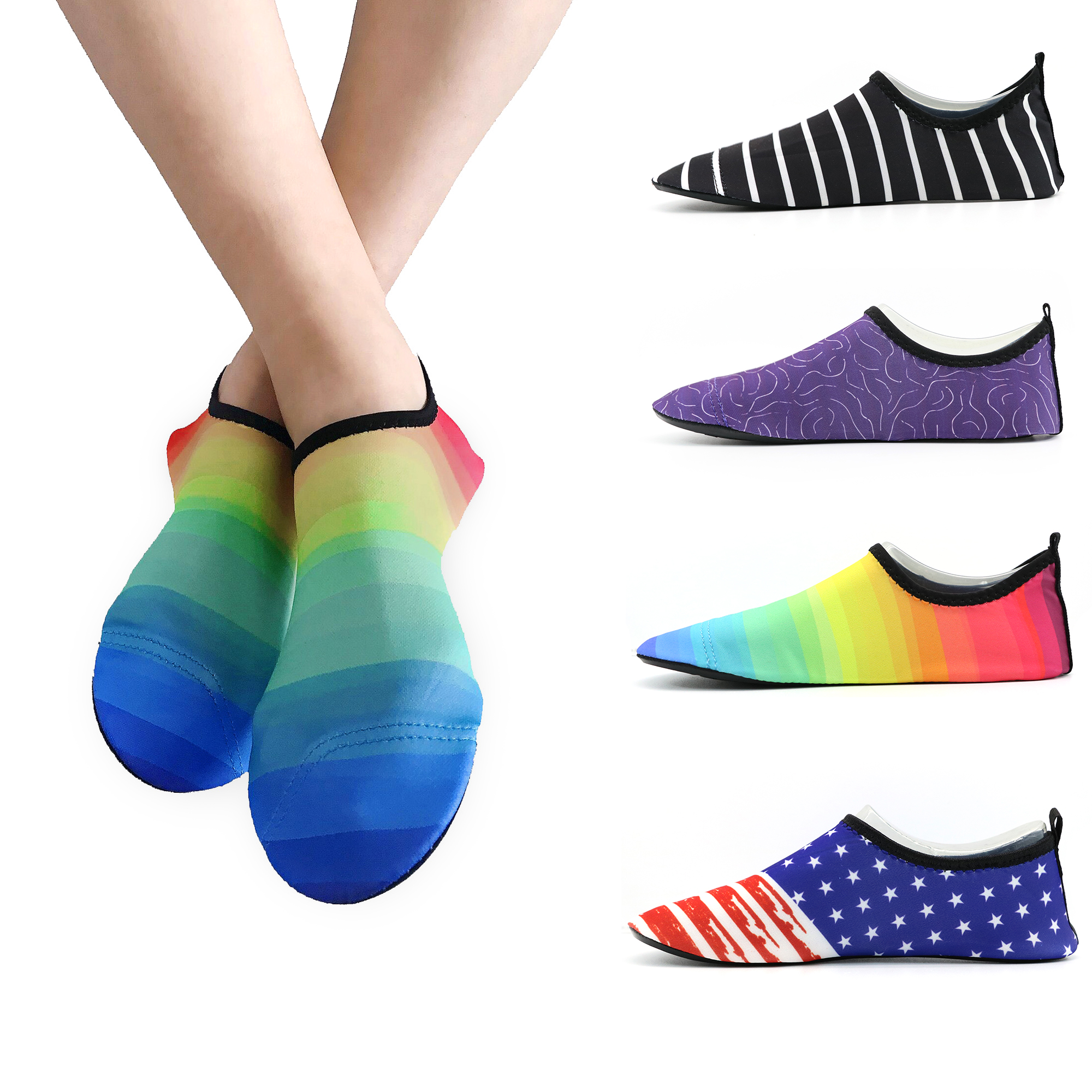 Повседневные мужские кроссовки, спортивная пляжная водная Женская кожа, Мужская Акваобувь