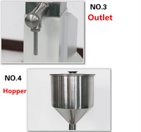 A02 petite machine pneumatique semi-automatique à huile cosmétique de haute précision pour crème liquide shampooing gel pommade lotion