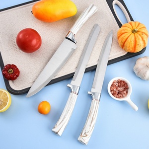 Household Metal Kitchen <b>Knife</b> Set Slicing <b>Bread</b> Utility Fruit <b>Knives</b> Sharpener Chef <b>Knife</b> With Acrylic Block - Product Image 4