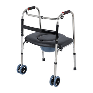 New Master Folding <b>Walker</b> With Seat 4 Wheels Lightweight For Elderly Outdoor Use Home Mobility Aid - Product Image 4