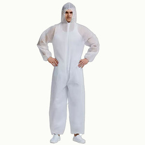 Overoles Desechables Personalizados al por Mayor, Traje de Protección PP/SF/SMS Microporoso, Ropa de Trabajo para la Industria Alimentaria - Product Image 1