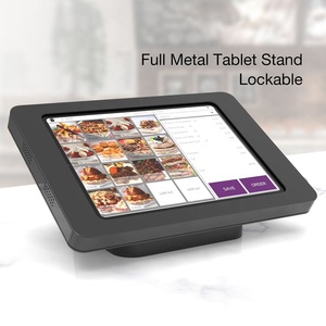 Đầy đủ kim loại máy tính bảng đứng cho ipad không khí Pro truy cập hàng đầu đứng với 2 Ổ Khóa máy tính bảng PC Wall Mount Bracket máy tính bảng POS khóa bàn đứng - Product Image 1