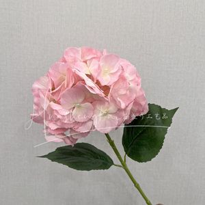 Bouquet de fleurs artificielles d'hortensias en soie, haute simulation, pour décoration de mariage, rose, bleu, violet, blanc - Product Image 2