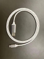 2024 nouvelle tendance 1M USB LED chargeur de câble coulant 3A charge rapide veste TPE pour IP pour téléphones mobiles Android type-c Type USB