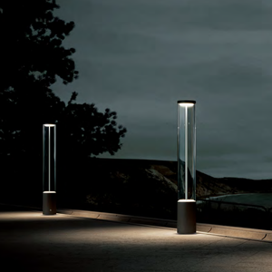 โคมไฟสนาม LED อลูมิเนียมสีดำแบบมินิมอล SENZHAO รุ่น Clear IP65 กันน้ำ สำหรับทางเดินในสวน วิลล่า และลานบ้าน - Product Image 2
