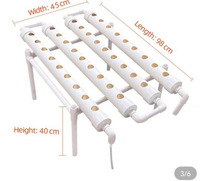 Système hydroponique à 4 niveaux et 36 trous pour plantes Tour aéroponique automatique avec pompe Système de culture hydroponique intelligent avec minuterie