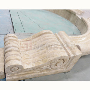 Trang Trí Ngoại Thất Vỏ Sò Đá Vôi Travertine Gờ Cửa Sổ Đá Bên Ngoài Gờ Cửa Sổ Đá Vôi Trang Trí Vòm Cửa Sổ - Product Image 4