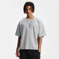 T-shirts en coton 100% lourd, surdimensionnés, de haute qualité, t-shirts vierges streetwear, t-shirts personnalisés avec logo, t-shirts courts et carrés pour hommes