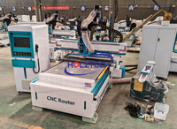 Routeur CNC 1325 pour usine de menuiserie sur mesure avec ATC, machine de nesting CNC 9KW à refroidissement par air, en promotion