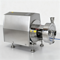 Pompa Mixer Inline Baja Tahan Karat High Shear Kelas Makanan Tekanan Rendah OEM Pompa Homogenisasi Cairan Satu Tahap