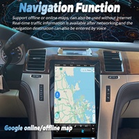 Écran tactile IPS Android Auto de 13,6 pouces, autoradio DSP 1DIN, tableau de bord Cadillac Escalade 2007-2014, GPS, USB, Carplay, CD, 1 an