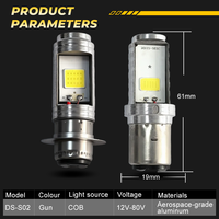 Ampoule de phare haute luminosité H4 12-80V, faisceau lointain pour scooter, tricycle, ampoule H4 BA20D, phare LED de voiture