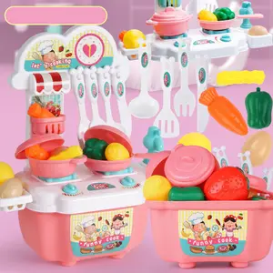 2021 New Design Spielzeug Küchen sets so tun, als würden Sie fröhliche Küchen spielzeugs ets spielen