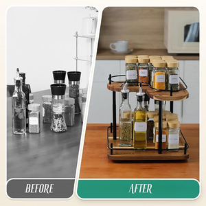 Nuevo Estante Giratorio Compacto de Acero para Especias, Tipo Lazy Susan, para Frascos de Especias, Venta al por Mayor desde China, Económico y Personalizable - Product Image 2