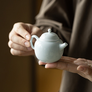 Guanlan Yingqing Porcelain Teapot Round With Lid Kung Fu <b>Tea</b> <b>Set</b> Home <b>Tea</b> Maker - Product Image 1