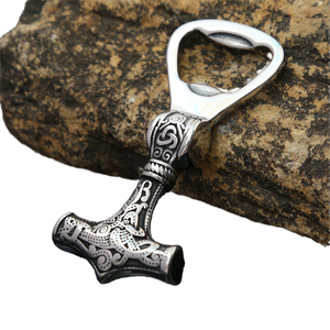 Vintage Black Metal Hammer-Shape Bottle Opener Unique Design Hotel <b>Bar</b> <b>Tool</b> for Beverages & Beer - Product Image 2