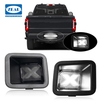 Feux de plaque d'immatriculation LED de style X à lentille transparente pour Ford F250 F350 Super Duty 2017-2019, feux arrière de pick-up HC3B13550AD, 2 pièces