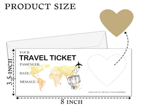 Tarjeta de Viaje Sorpresa <span class=keywords><strong>para</strong></span> Raspar, Personalizable, Crea Tu Propio Boleto de Viaje, Tarjeta de Revelación Sorpresa <span class=keywords><strong>para</strong></span> Vacaciones - Product Image 5