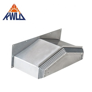 KWLID Cache soufflet télescopique en acier au carbone haute vitesse avec âme en acier inoxydable pour la protection des guides de machine de fraisage à <span class=keywords><strong>portique</strong></span> CNC - Product Image 2