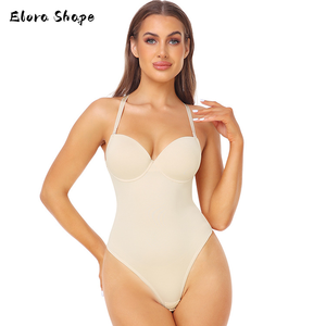 Body modellante sexy da donna con controllo pancia, perizoma e top a canotta senza maniche, ideale <span class=keywords><strong>per</strong></span> abiti da sera e come intimo contenitivo - Product Image 6
