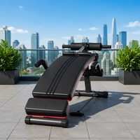 XOYOOU Planche d'exercice abdominale pliable multifonctionnelle en acier pour la remise en forme à domicile, unisexe