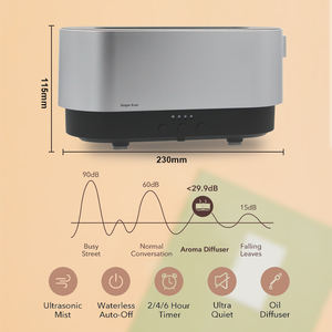 300ml LED Lumières Diffuseur Ultrasonique Usb Feu <span class=keywords><strong>Flamme</strong></span> Humidificateur D'air - Product Image 3