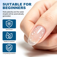 Top Coat en Gel Amovible Effet Goutte d'Eau avec Durcissement UV/LED pour Ongles