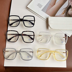 Lunettes anti-lumière bleue D Brand Square PC Frame unisexe, verres plats anti-UV, design tendance - Product Image 1