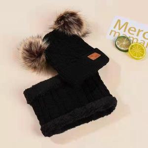 Recién llegado, precio barato, conjunto <span class=keywords><strong>de</strong></span> <span class=keywords><strong>gorro</strong></span> <span class=keywords><strong>y</strong></span> bufanda <span class=keywords><strong>de</strong></span> punto <span class=keywords><strong>de</strong></span> <span class=keywords><strong>ganchillo</strong></span> para niños, conjunto <span class=keywords><strong>de</strong></span> bufandas <span class=keywords><strong>de</strong></span> <span class=keywords><strong>cuello</strong></span> cálido para bebés <span class=keywords><strong>de</strong></span> Color sólido grueso <span class=keywords><strong>de</strong></span> invierno - Product Image 6