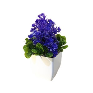 Plantes artificielles en pot de forme carrée pour décoration intérieure, ornement de mariage, en plastique - Product Image 5