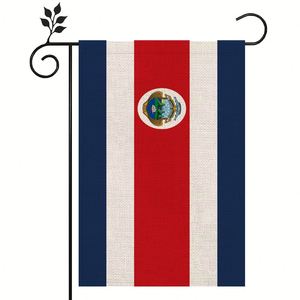 Bandera de <span class=keywords><strong>Costa</strong></span> Rica para Exteriores, Material de Lino de Alta Calidad, 12*18 Pulgadas, Más Estilos para Elegir - Product Image 1