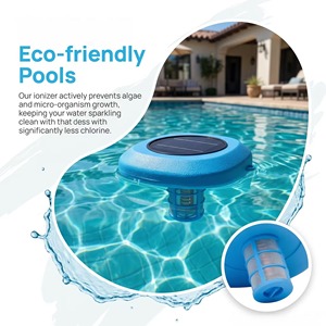 Ioniseur solaire pour piscine à technologie Eco Clean, électrodes <span class=keywords><strong>en</strong></span> cuivre, désinfectant, accessoires pour piscines extérieures, fourni par l'usine - Product Image 2