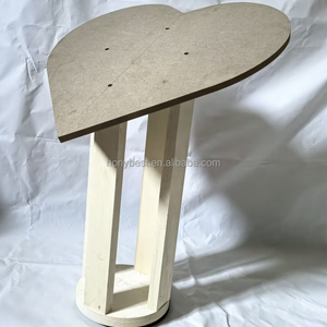 Supporto Espositivo a Forma di Cuore in <span class=keywords><strong>Legno</strong></span> Compensato, Porta Fiori in <span class=keywords><strong>Legno</strong></span> per Composizioni Floreali Fresche, Decorazione, Porta Bouquet da Matrimonio, Interni - Product Image 2