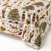 Nouvelle conception, faible MOQ, nappes rondes en polyester pour événements, fêtes, Noël, vente en gros