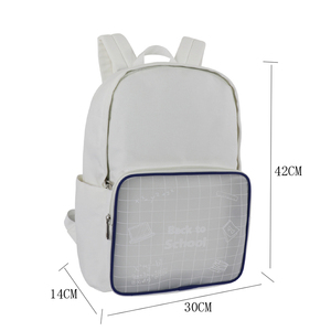 Eco-Friendly Cotton Canvas Backpack-Casual Vintage Fashion Travel Outdoor Softback Zipper Closure <b>20L</b> Capacity Polyester Custom - Product Image 1